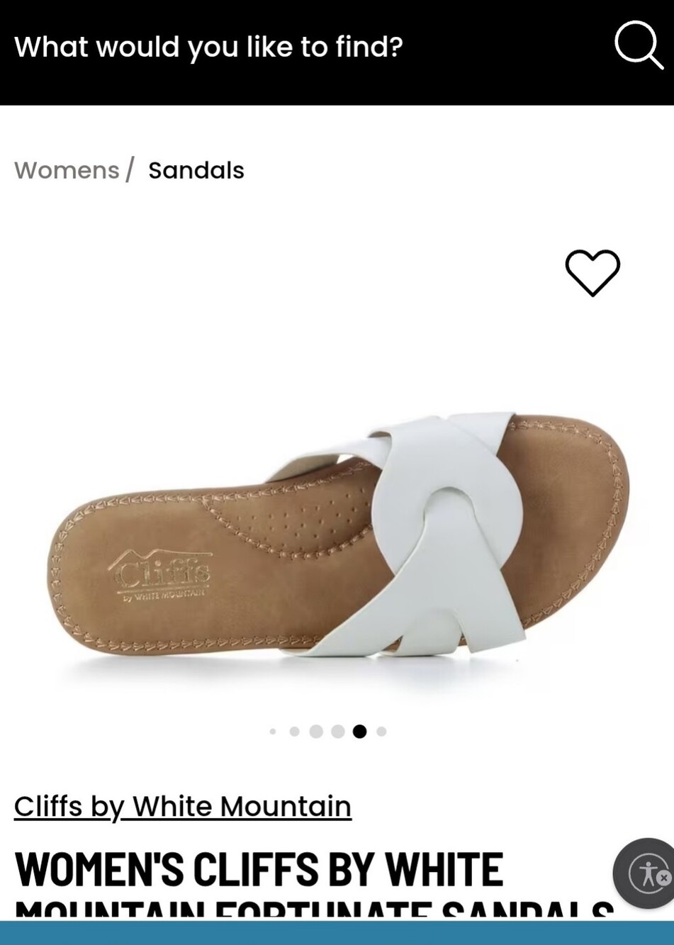Cliffs by WHITE MOUNTAIN White Braided Slide Sandals